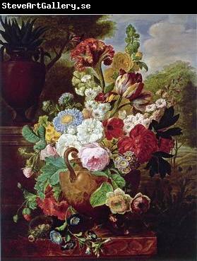 unknow artist Floral, beautiful classical still life of flowers.042